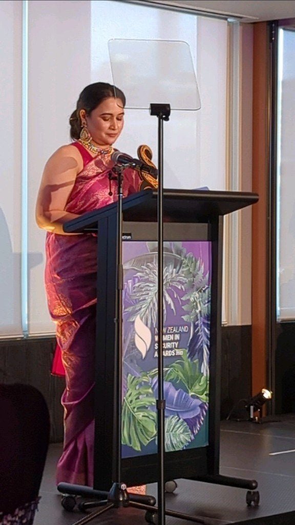 Most Recognised Woman in Cyber Security, Women in Cyber Security New Zealand, 2022.